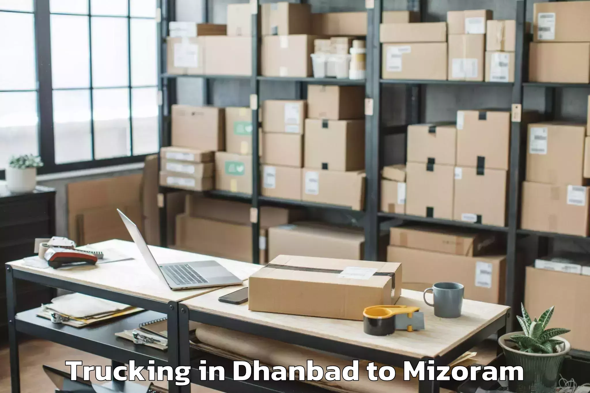 Efficient Dhanbad to Icfai University Mizoram Aizaw Trucking